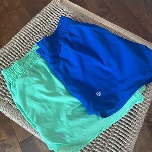 Lululemon Blue and Green Athletic Shorts- Bundle